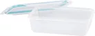 MagicHome ételtároló készlet 3 db-os, 1350 ml, 155x215x75 mm, téglalap alakú, zárható