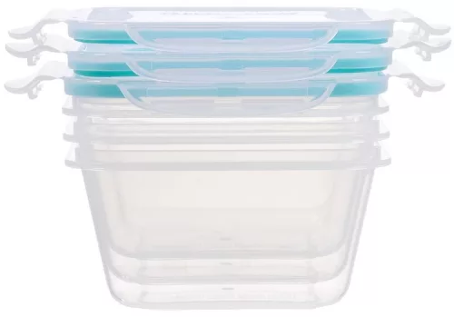 MagicHome ételtároló készlet, 3 db-os készlet, 600 ml, zárható
