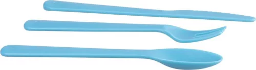 MagicHome ételhordó szögletes, 4 részes, evőeszközzel, 4x 800 ml, 