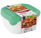 Curver® élelmiszer tároló készlet, négyzet alakú, 3 db-os, 800 ml, menta/szürke/barack 