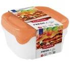 Curver® élelmiszer tároló készlet, négyzet alakú, 3 db-os, 800 ml, menta/szürke/barack 