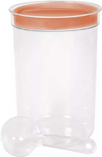 Curver® tárolóedény 1700 ml, mérőkanállal, menta/szürke/barack