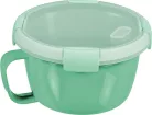 Curver® tárolóedény 900 ml, füllel, nyitható fedél, fogantyúval, menta/szürke/barack