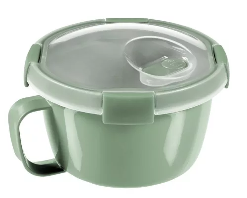 Curver® tárolóedény 900 ml, nyitható fedél, fogantyúval, halványzöld