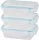 MagicHome ételtároló, téglalap alakú, 3 db, 400 ml,
