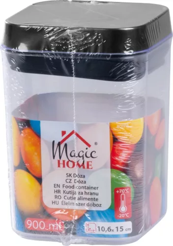  MagicHome élelmiszertároló doboz szilikon tömítéssel, 900 ml