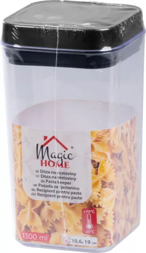 MagicHome élelmiszertároló doboz szilikon tömítéssel, 1300 ml