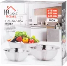 MagicHome tál, rozsdamentes acél, 18-22-26 cm, 3 db-os 