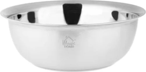 MagicHome szűrőedény, 26,5 cm, tállal, kerek lyukakkal, rozsdamentes acél