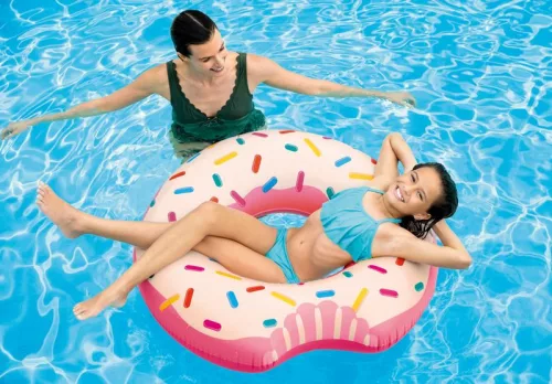 Strend Pro Intex® szivárványos fánk felfújható,vízikerék, 0,94x0,23 m