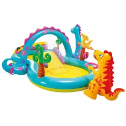   Strend Pro Intex® felfújható gyerekmedence,302x229x112 cm, Dinoland