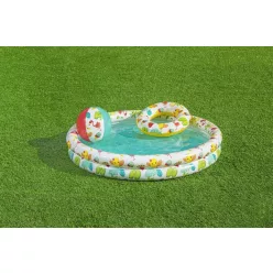   Strend Pro Bestway® gyerekmedence, felfújható,122x20 cm, labdával, úszógumival
