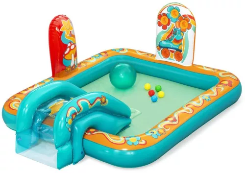 Strend Pro Bestway® Retro Groove Play Center, felfújható gyermek medence,152x74 cm