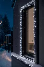 MagicHome karácsonyi CEIBO égősor, 48 LED hideg fehér, 8 funkció, időzítő, 3,5 m