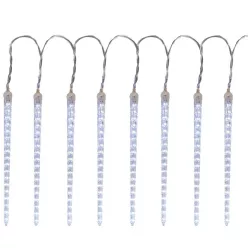   MagicHome Icicle karácsony jégcsapok, 356x hideg fehér LED,16 db jégcsap, vízeséshatás