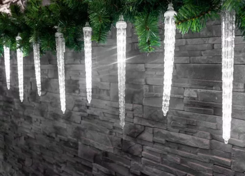 MagicHome Icicle karácsony jégcsapok, 356x hideg fehér LED,16 db jégcsap, vízeséshatás