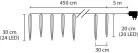 MagicHome Icicle karácsony jégcsapok, 356x hideg fehér LED,16 db jégcsap, vízeséshatás