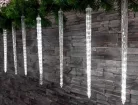 MagicHome Icicle karácsony jégcsapok, 288x hideg fehér LED,8 db jégcsap, vízeséshatás
