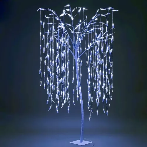 MagicHome karácsonyi fűzfa, 384 LED, hideg fehér, 180 cm