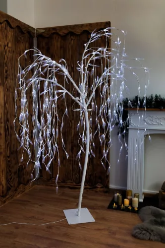 MagicHome karácsonyi fűzfa, 384 LED, hideg fehér, 180 cm