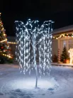 MagicHome karácsonyi fűzfa, 384 LED, hideg fehér, 180 cm