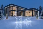 MagicHome karácsonyi rénszarvas szánkóval 240x LED, hideg fehér, kültéri, H-1.2 m