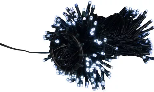 MagicHome karácsonyi függőleges fényfüzér időzítővel, 216xLED, hideg fehér, 5+8 funkció, 1,8 m