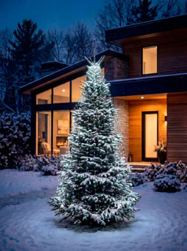MagicHome karácsonyi függőleges fényfüzér időzítővel, 216xLED, hideg fehér, 5+8 funkció, 1,8 m