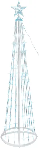 MagicHome karácsonyfa dekoráció,190xLED, hideg fehér, műanyag-réz, 50x180 cm