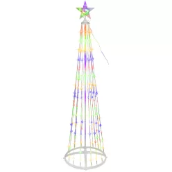   MagicHome karácsonyfa dekoráció, 190xLED, színkeverék, műanyag-réz, 50x180 cm