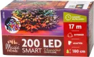 MagicHome karácsonyi fényfüzér vezérlővel, 200xLED, vegyes színek, 17 m