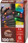 MagicHome karácsonyi fényfüzér időzítővel, 100xLED, színes, 8 funkció, 5 m
