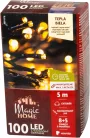 MagicHome karácsonyi fényfüzér időzítővel, 100xLED, meleg fehér, 8 funkció, 5 m