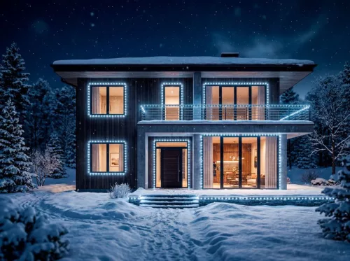 MagicHome karácsonyi fényfüzér időzítővel, 100xLED, hideg fehér, 8 funkció, 5 m
