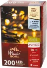 MagicHome karácsonyi fényfüzér időzítővel, 200xLED, meleg fehér, 10 funkció, 10 m