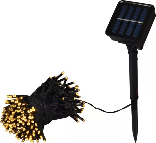 MagicHome karácsonyi fényfüzér, napelemes, 200xLED, meleg fehér, 20 m