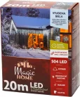 MagicHome karácsonyi fényfüzér,504xLED,hideg fehér,9+1 funkció,időzítő,20 m