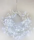 MagicHome karácsonyi fényfüzér, időzítő, 306xLED, hideg fehér, 10 funkció, 12 m
