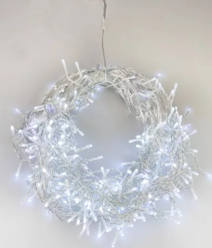 MagicHome karácsonyi fényfüzér, időzítő, 306xLED, hideg fehér, 10 funkció, 12 m