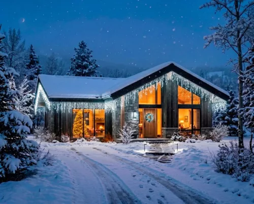 MagicHome karácsonyi fényfüzér, időzítő, 306xLED, hideg fehér, 10 funkció, 12 m