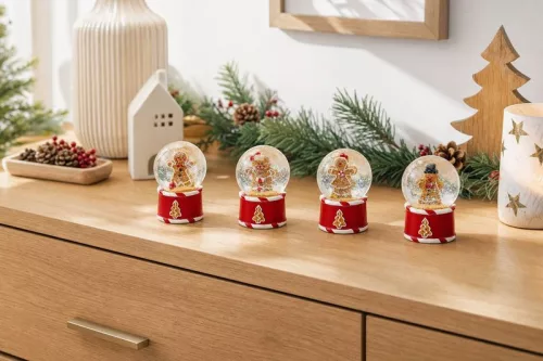 Strend Pro dekorációs hógömb, 6,5 cm, 