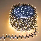 MagicHome karácsonyi fényfüzér, 550xLED meleg/hideg fehér, IP44, 12,45 m