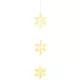 MagicHome karácsonyi hópelyhek, 44xLED meleg fehér, IP44, 3xAA, 58,5cm