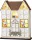 MagicHome karácsonyi Adventi naptár fából, 8xLED, meleg fehér, 26x7x32 cm