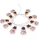 MagicHome hóemberes karácsonyi fényfüzér 10xLED meleg fehér, 1,35 m