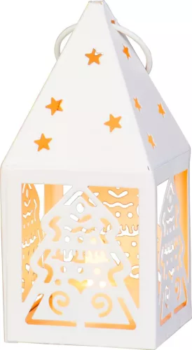 MagicHome karácsonyi fa lámpás, 1xLED meleg fehér, 6,2x6,2x13,5 cm