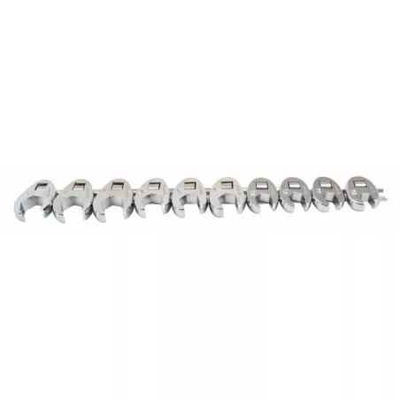 Asta nyitott végű villáskulcs készlet 10 db-os, 3/8" befogás