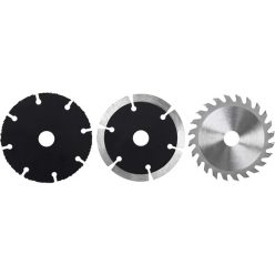   Drel vágókorong készlet 3 db-os, 98 X 11 mm, szegmentált gyémánt, TCT, univerzális