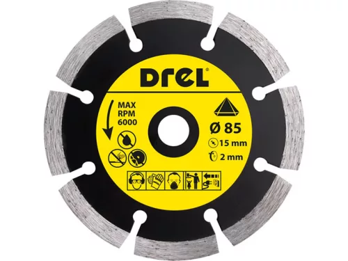 Drel vágókorong készlet 3 db-os, 98 X 11 mm, szegmentált gyémánt, TCT, univerzális