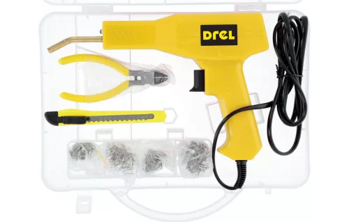 Drel műanyag hegesztőpisztoly készlet, 30 W, LED világítással